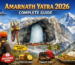 “Amarnath Yatra 2026 complete guide showing Amarnath cave, routes, cost and travel tips for pilgrims